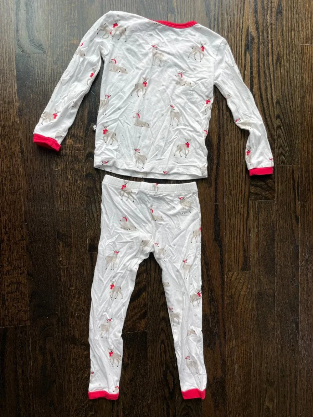 Kyte BABY Long Sleeve Holiday Christmas Pajama Set in Cloud Deer 18-24M